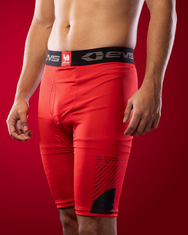EVS TUG Bottom Moto Boxer - Compression Shorts For Riding, Moisture-Wicking, Black - View #4