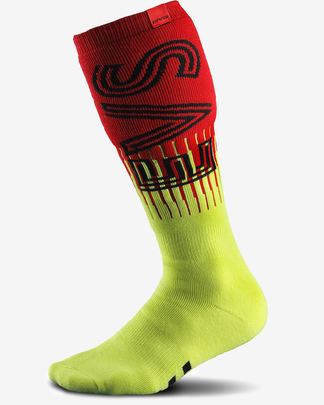 Moto Socks - Torino Hi-Viz/Red - EVS Sports