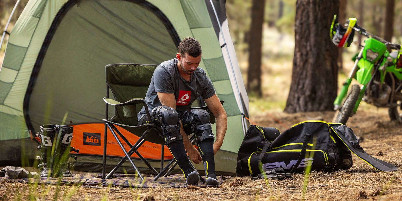 The Ultimate EVS Sports Riding Gear for Dual Sport Riding and Camping