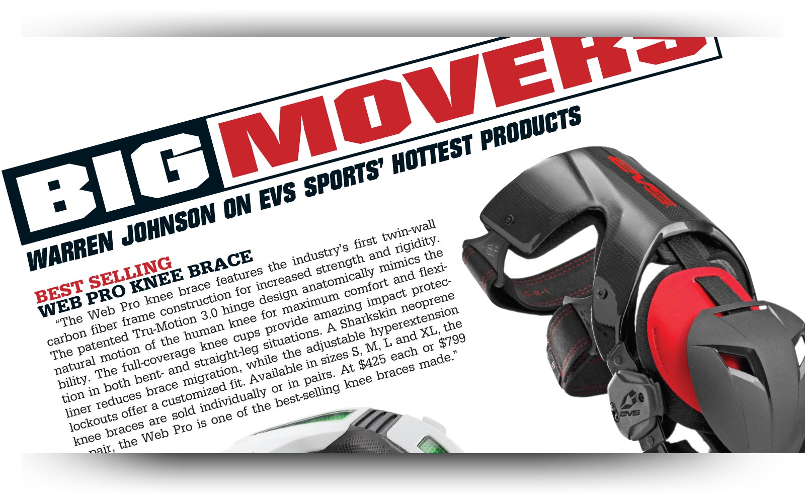 Motocross Action Magazine - EVS Sports are Big Movers